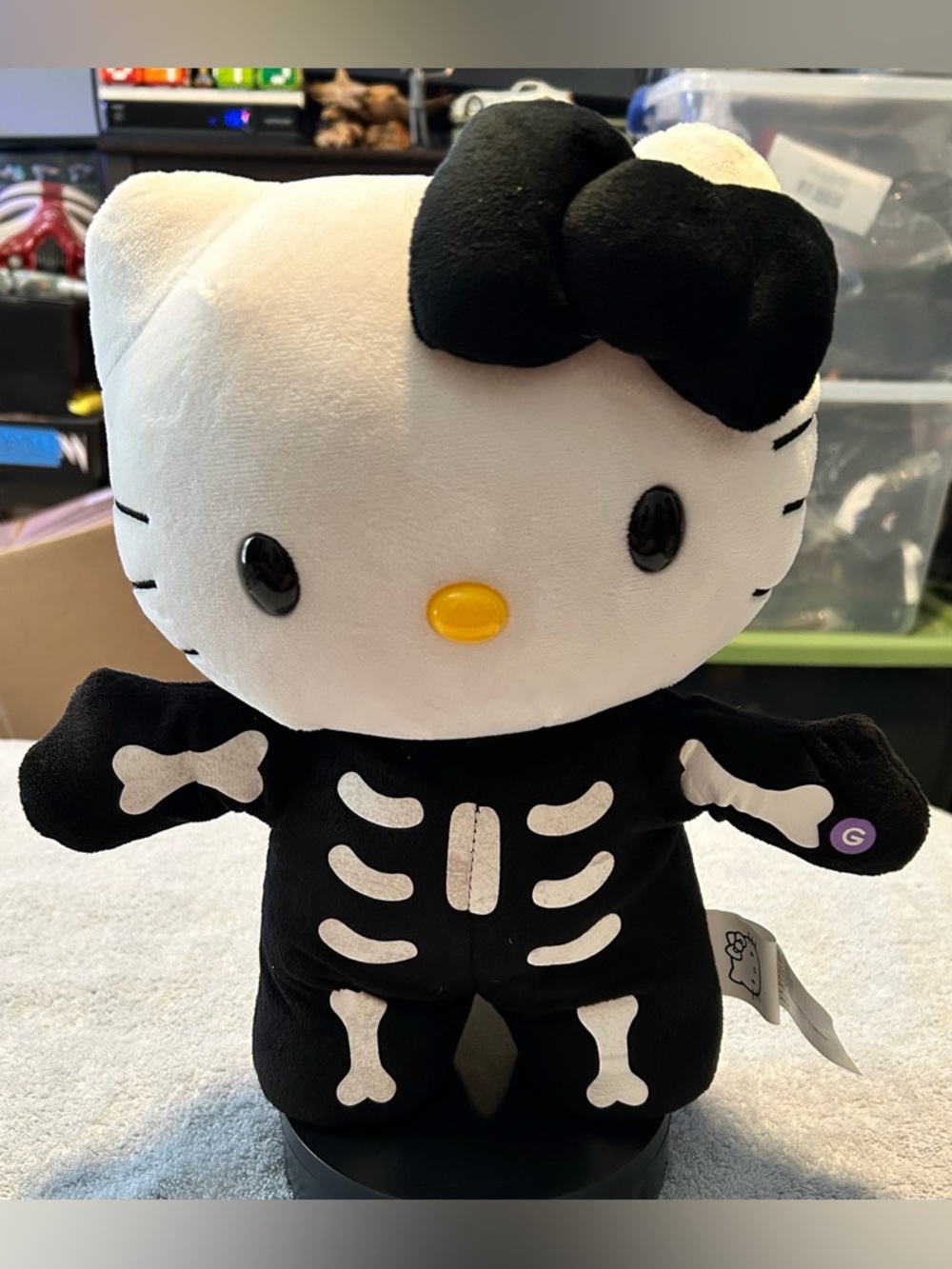 SANRIO HELLO KITTY DANCING/MUSICAL 12” SKELETON COSTUME DOLL/WORKING/CLEAN/EUC